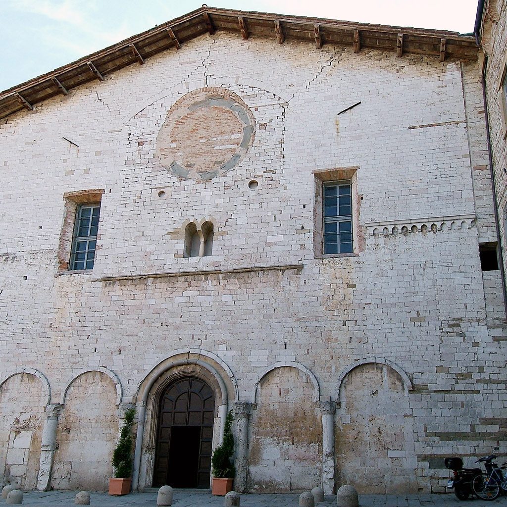 The Church os St. Peter, after having been enlarged by the Olivetanis which moved to the abbey in the 1505, has been completely modified. However, its facade maintains interesting architectonic trends which permit to formulate some realistic hypothesis on its origin.